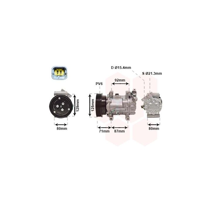 Kompresorius, oro kondicionierius VAN WEZEL 4300K401