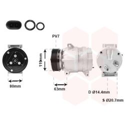 Kompresorius, oro kondicionierius VAN WEZEL 4300K440