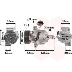 Kompresorius, oro kondicionierius VAN WEZEL 4301K701