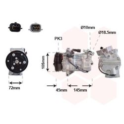 Kompresorius, oro kondicionierius VAN WEZEL 4301K713