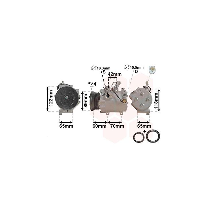 Kompresorius, oro kondicionierius VAN WEZEL 5200K125