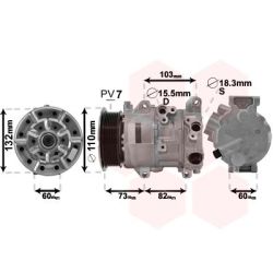 Kompresorius, oro kondicionierius VAN WEZEL 5300K685