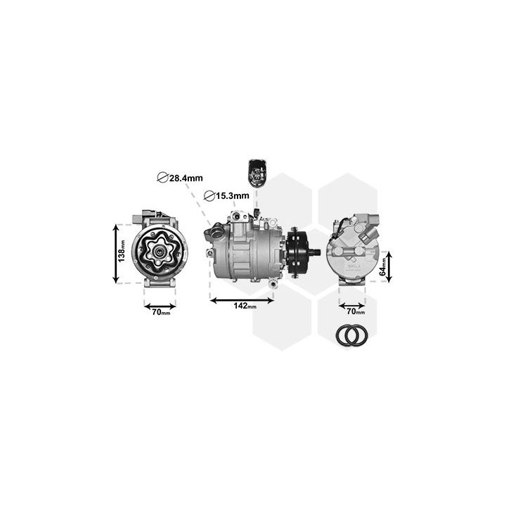 Kompresorius, oro kondicionierius VAN WEZEL 5800K087