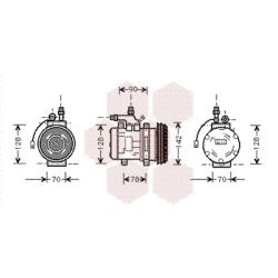 Kompresorius, oro kondicionierius VAN WEZEL 7400K029
