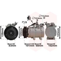 Kompresorius, oro kondicionierius VAN WEZEL 8200K123