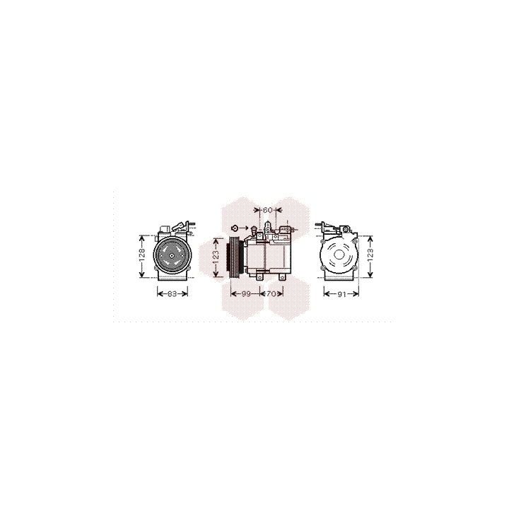 Kompresorius, oro kondicionierius VAN WEZEL 8200K138