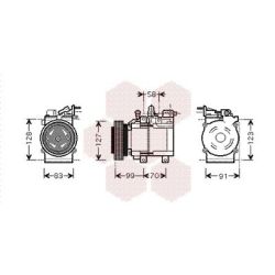 Kompresorius, oro kondicionierius VAN WEZEL 8200K160
