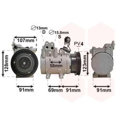 Kompresorius, oro kondicionierius VAN WEZEL 8200K161