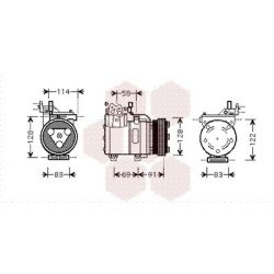 Kompresorius, oro kondicionierius VAN WEZEL 8200K196
