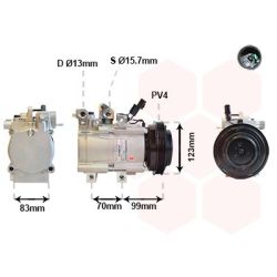 Kompresorius, oro kondicionierius VAN WEZEL 8200K197