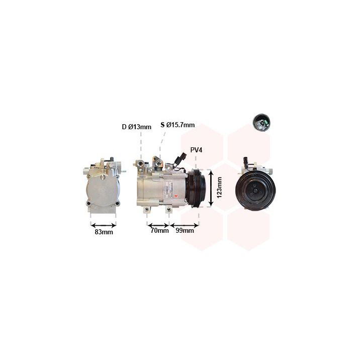 Kompresorius, oro kondicionierius VAN WEZEL 8200K197