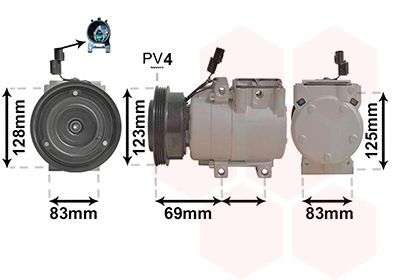 Kompresorius, oro kondicionierius VAN WEZEL 8200K198