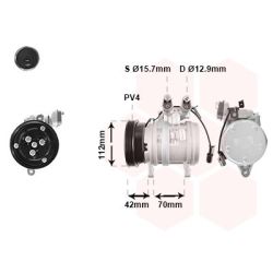 Kompresorius, oro kondicionierius VAN WEZEL 8200K201
