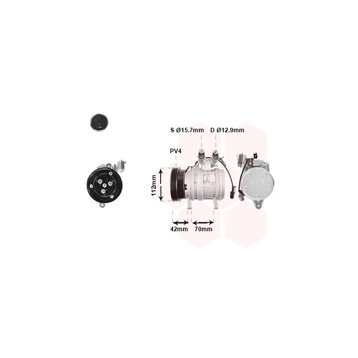 Kompresorius, oro kondicionierius VAN WEZEL 8200K201