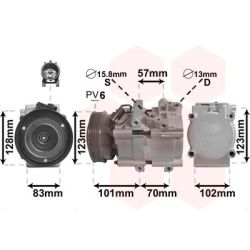 Kompresorius, oro kondicionierius VAN WEZEL 8200K209