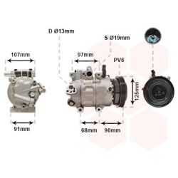 Kompresorius, oro kondicionierius VAN WEZEL 8200K215