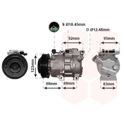 Kompresorius, oro kondicionierius VAN WEZEL 8200K239