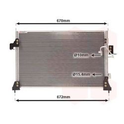 Kondensatorius, oro kondicionierius VAN WEZEL 02005143