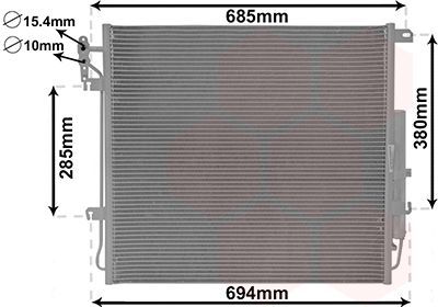 Kondensatorius, oro kondicionierius VAN WEZEL 02005209