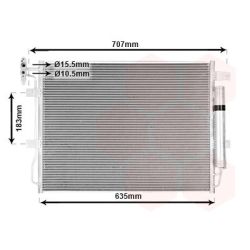 Kondensatorius, oro kondicionierius VAN WEZEL 02015703