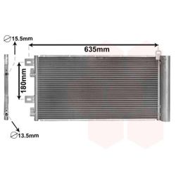Kondensatorius, oro kondicionierius VAN WEZEL 06005256