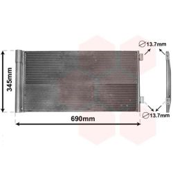 Kondensatorius, oro kondicionierius VAN WEZEL 06005414