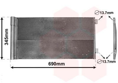 Kondensatorius, oro kondicionierius VAN WEZEL 06005414