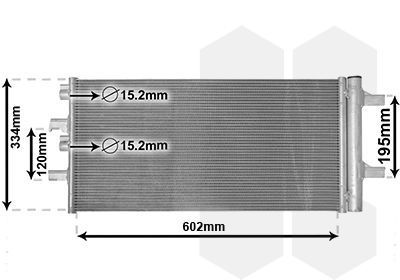 Kondensatorius, oro kondicionierius VAN WEZEL 06015702