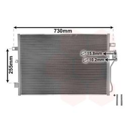 Kondensatorius, oro kondicionierius VAN WEZEL 07005139