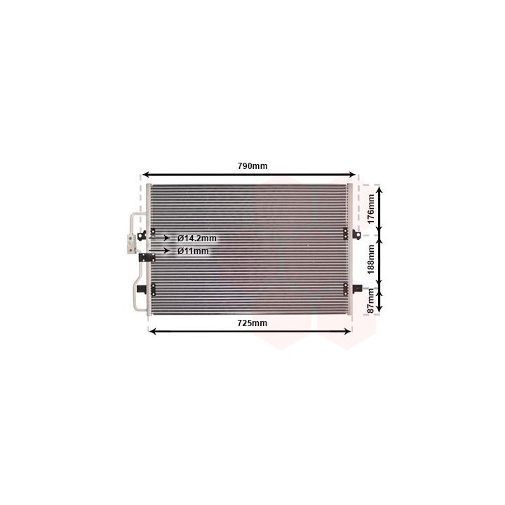 Kondensatorius, oro kondicionierius VAN WEZEL 09005093