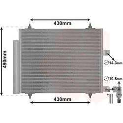 Kondensatorius, oro kondicionierius VAN WEZEL 09005213