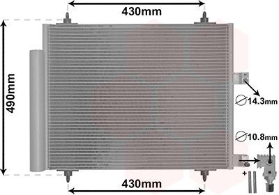 Kondensatorius, oro kondicionierius VAN WEZEL 09005213