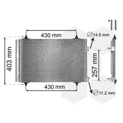 Kondensatorius, oro kondicionierius VAN WEZEL 09005231