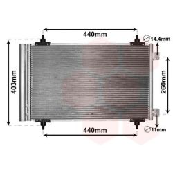 Kondensatorius, oro kondicionierius VAN WEZEL 09005263