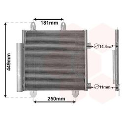 Kondensatorius, oro kondicionierius VAN WEZEL 09015701