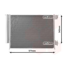 Kondensatorius, oro kondicionierius VAN WEZEL 15005700