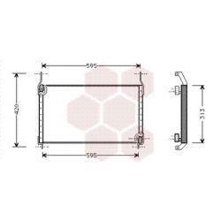 Kondensatorius, oro kondicionierius VAN WEZEL 17005204