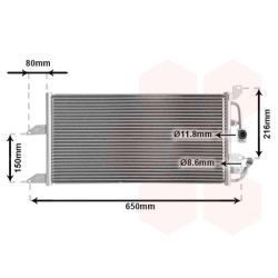 Kondensatorius, oro kondicionierius VAN WEZEL 17005205