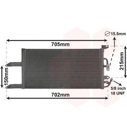 Kondensatorius, oro kondicionierius VAN WEZEL 17005215