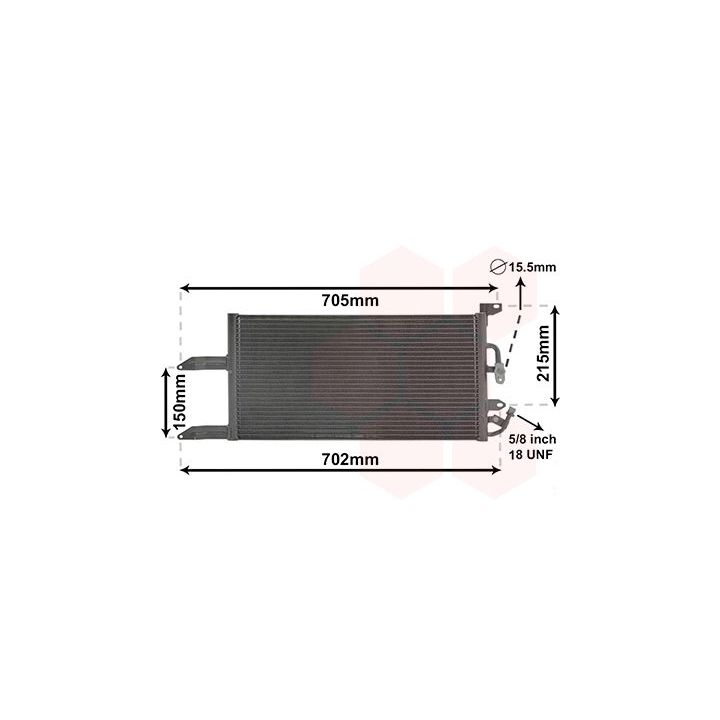 Kondensatorius, oro kondicionierius VAN WEZEL 17005215