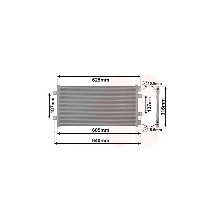 Kondensatorius, oro kondicionierius VAN WEZEL 17005247