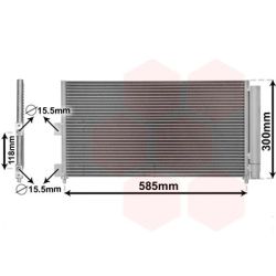 Kondensatorius, oro kondicionierius VAN WEZEL 17005289