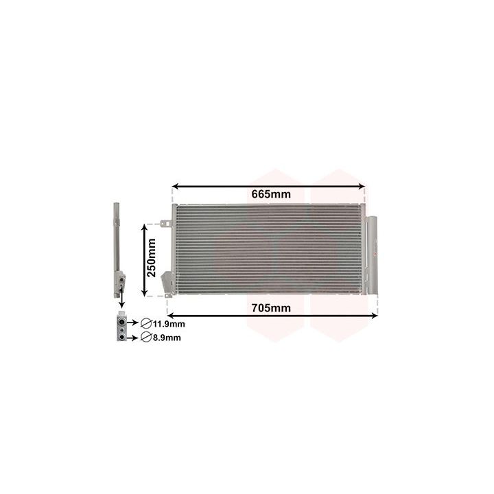 Kondensatorius, oro kondicionierius VAN WEZEL 17005396