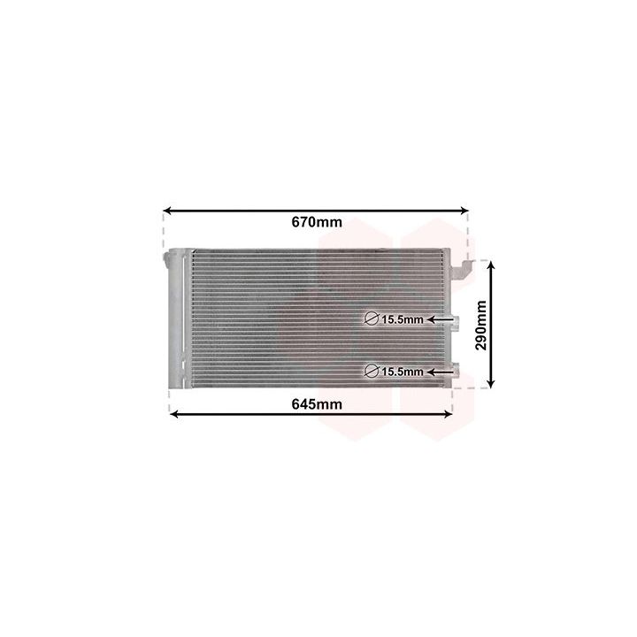 Kondensatorius, oro kondicionierius VAN WEZEL 17005406
