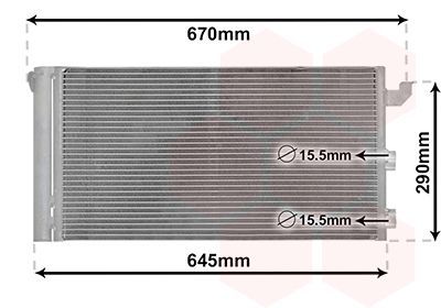 Kondensatorius, oro kondicionierius VAN WEZEL 17005406