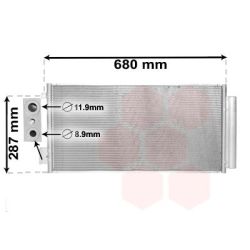 Kondensatorius, oro kondicionierius VAN WEZEL 17005411