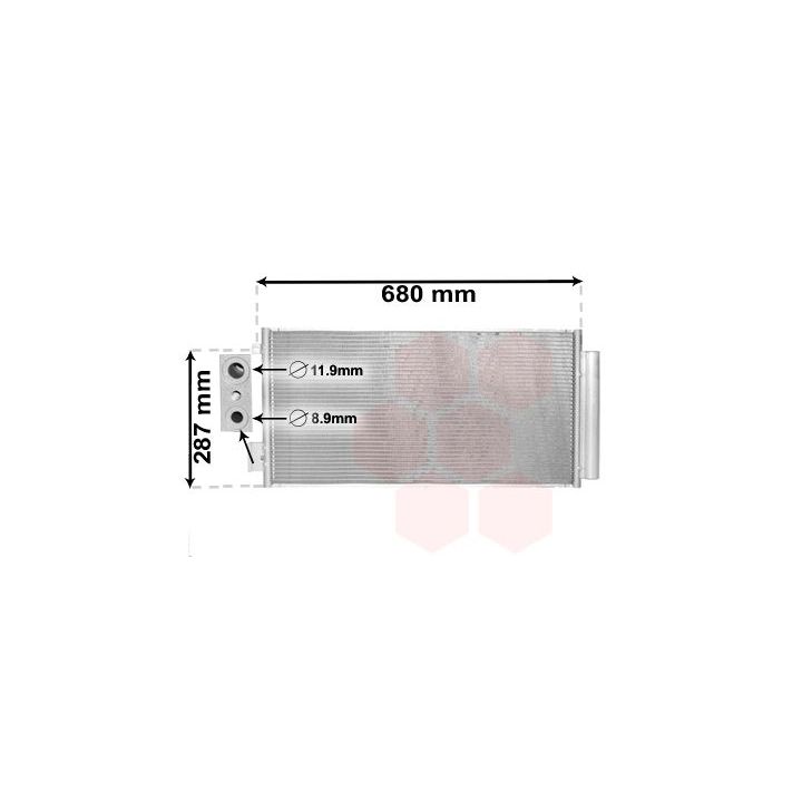 Kondensatorius, oro kondicionierius VAN WEZEL 17005411