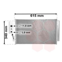 Kondensatorius, oro kondicionierius VAN WEZEL 17005412