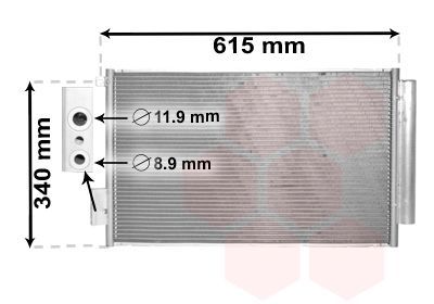 Kondensatorius, oro kondicionierius VAN WEZEL 17005412