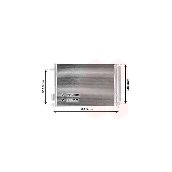 Kondensatorius, oro kondicionierius VAN WEZEL 17015700